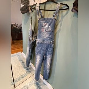 Denim overall/jumpsuit, Size 25/XS